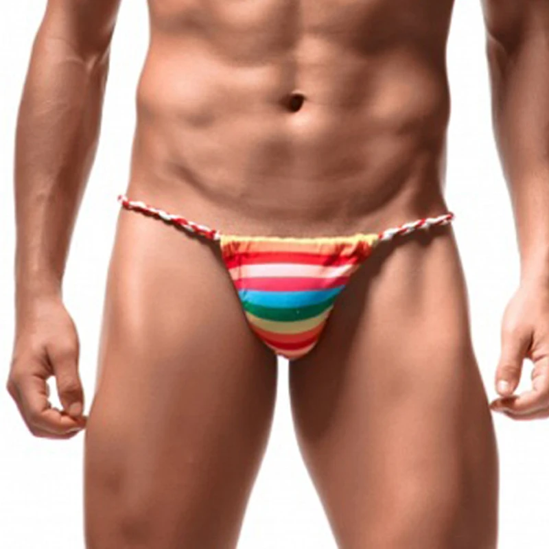 Gay Thong G-string Jockstrap Penis Pouch Underwear String Homme Fundoshi Weave Rope Thongs Japanese Sumo Tanga Hombre Panties