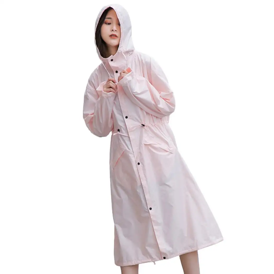 Women Multi-functional Waterproof Prints Outdoor Hiking Raincoat M-XLEnvironmentally friendly PU coating 5 Color raincoat