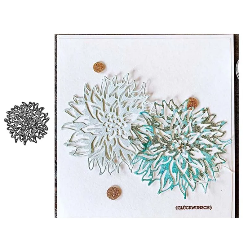 

Metal cutting dies chrysanthemum Scrapbooking For Paper Embossing Frame Card Dies Set