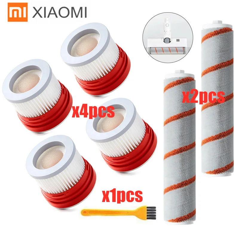 Hepa фильтр роликовая щетка запчасти комплект для Xiaomi Dreame V9 бытовой беспроводной ручной пылесос запасные аксессуары - Цвет: 7PCS