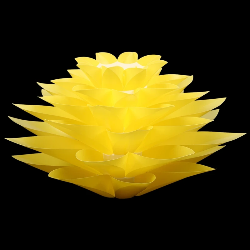DIY Lotus абажур IQ PP потолочный светильник абажур-подвесной светильник, абажур для рождественской гостиной Декор Светильник ing, диаметр: 53 см(желтый