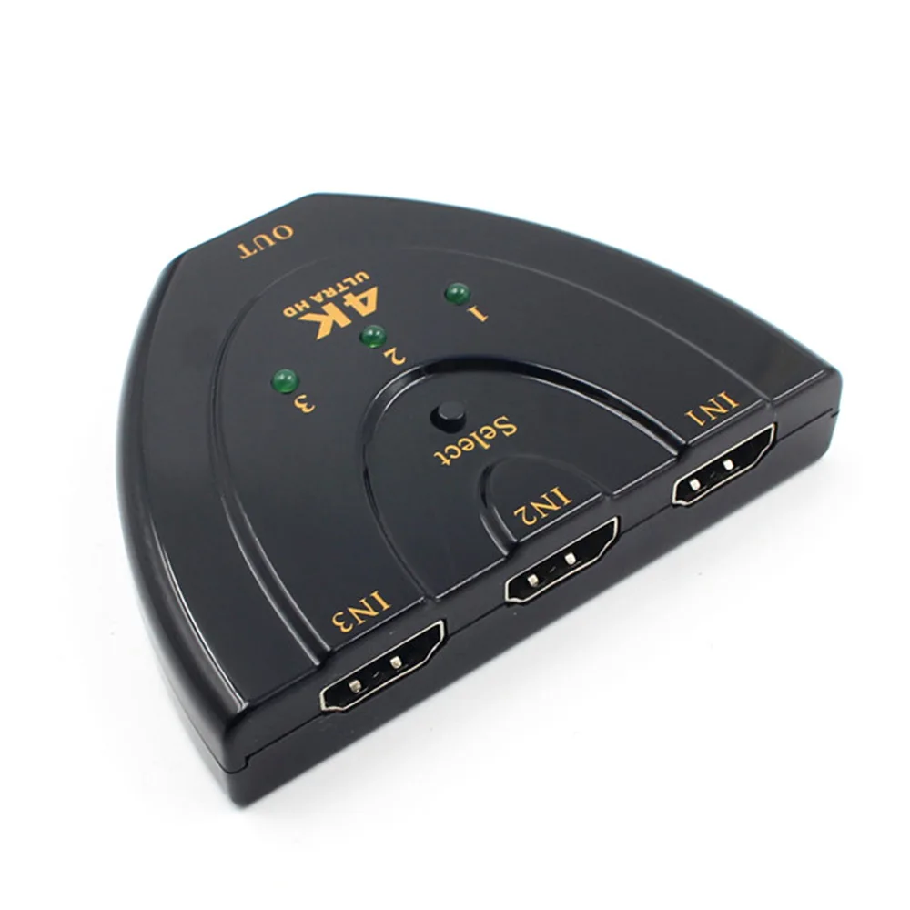 Переключатель HDMI 4K* 2K 3D мини-разветвитель HDMI 3 в 1 порт концентратор для DVD HDTV Xbox PS3 PS4 1080P Горячая