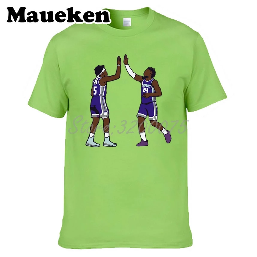 15 Мужская футболка Sacra men to new star Deaaron Fox 5 x Buddy Hield 24 одежда футболка мужская футболка с круглым вырезом W19102003 - Цвет: 15