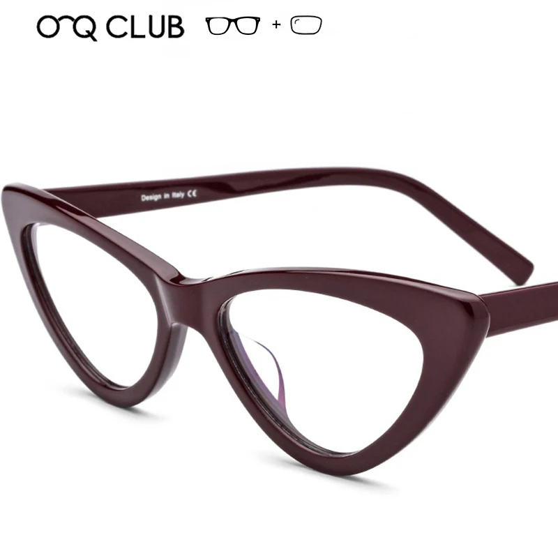 

Acetate Cat Eye Prescription Glasses Frame Women Brand Designer Transparent Spectacles Eyewear Female Myopia Optical Eyeglasses