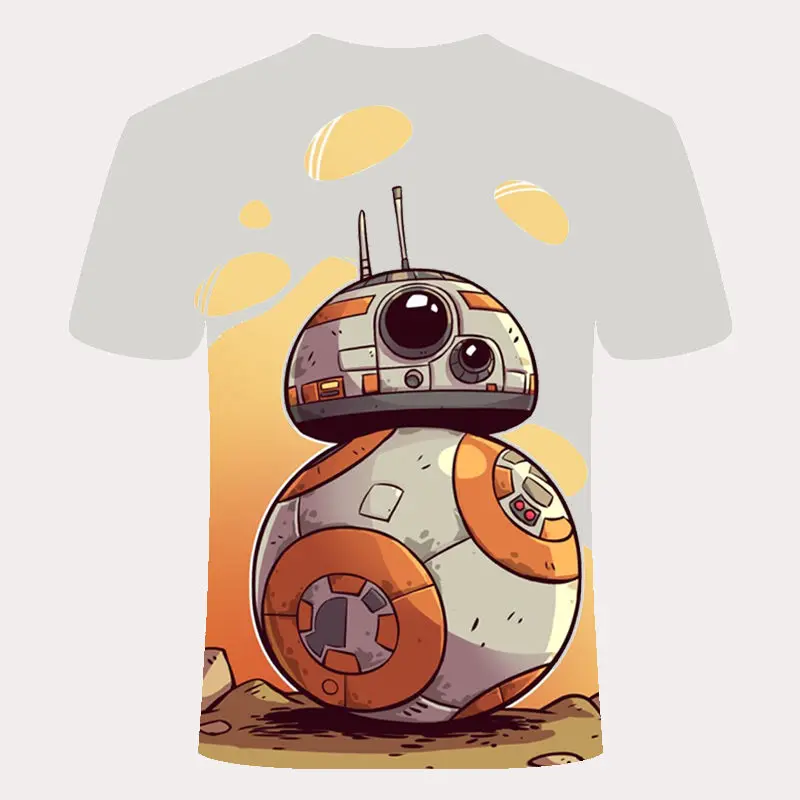 T shirt Homme Camisetas Hombre Novelty Star Wars A New Hope Robot Men T-Shirts Tshirts 3D Print Male Funny Tees S-6XL