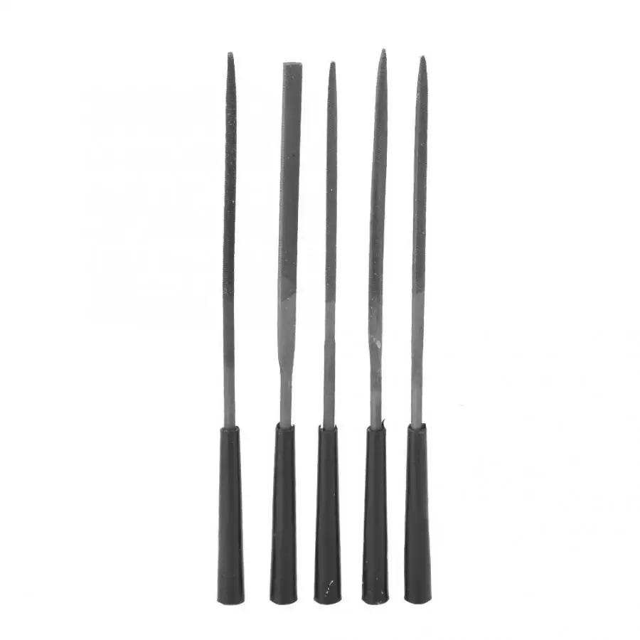 Leathercraft Tool Sets 5Pcs Steel File Set DIY Model Carving Polishing Filing Tool Kit for Glass Ceramics leather tools