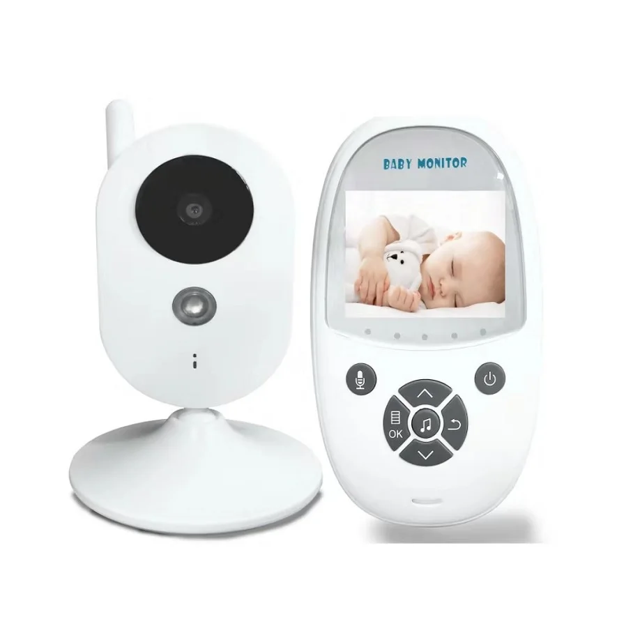 

302 Babyfoon Camera Radio Nanny Vigilabebes 2.4 inch LCD IR Night Vision 2 Way Talk 3 Lullabies Temperature Sensor Baby Alarm