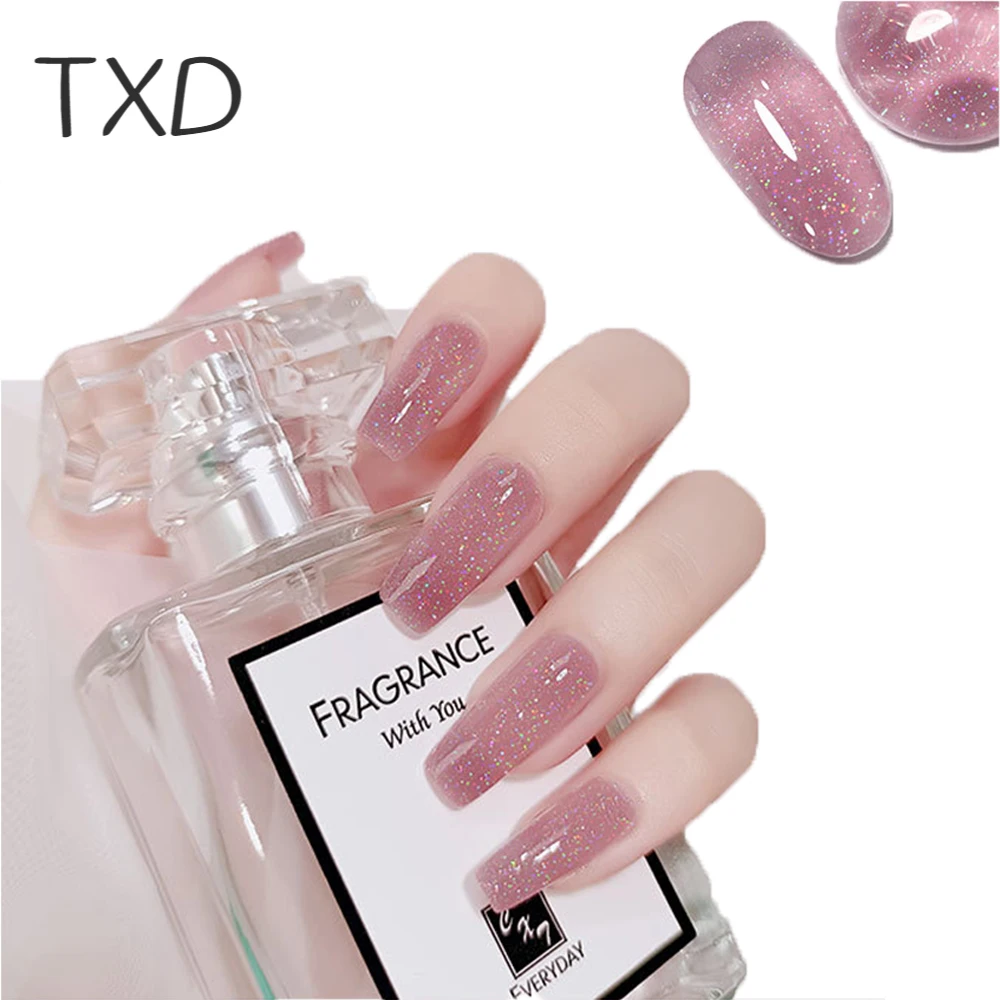 УФ-гель TXD30ML модный цветной прозрачный удлиняющий гель для ногтей Желейный