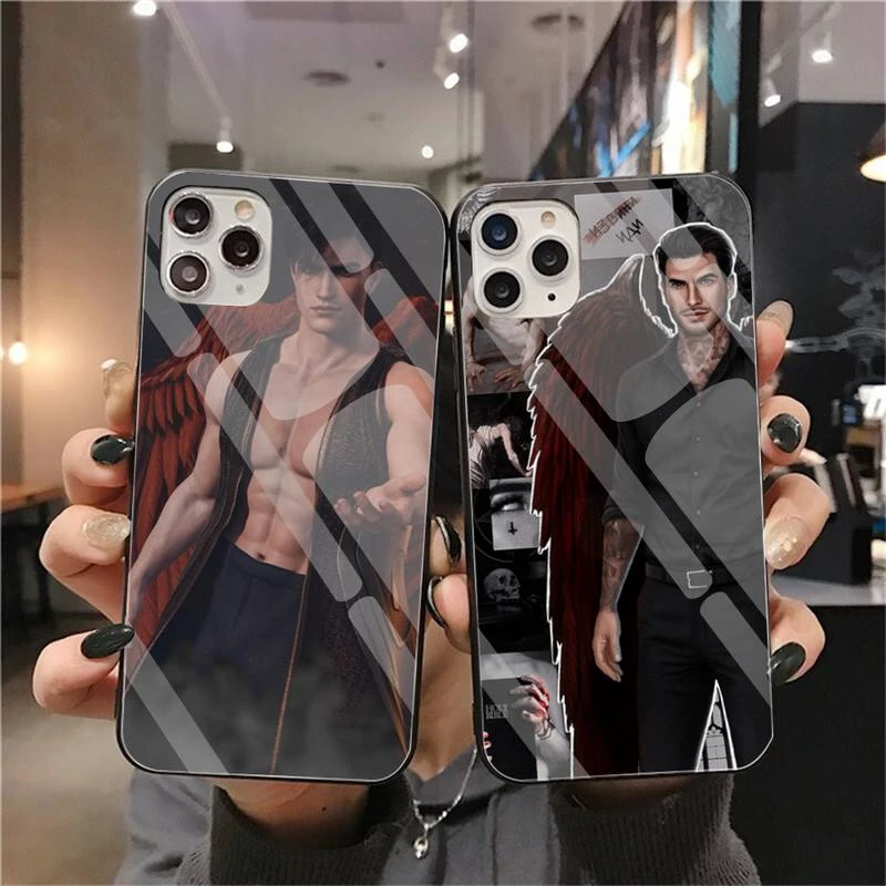 iphone 8 plus phone case Romance Club  Lucifer Phone Case Tempered Glass For iPhone 12 pro max mini 11 Pro XR XS MAX 8 X 7 6S 6 Plus SE 2020 case iphone 7 silicone case