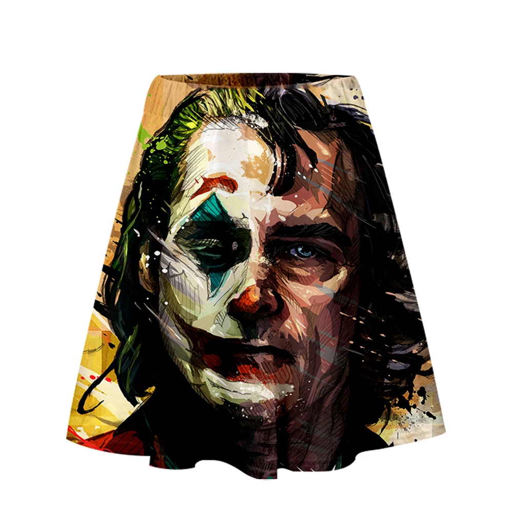 Джокер, с 3D принтом, юбка Harajuku, повседневная,, стиль, Харадзюку поп, юбки, новинка, сексуальная, Kpop, женская, повседневная,, модная