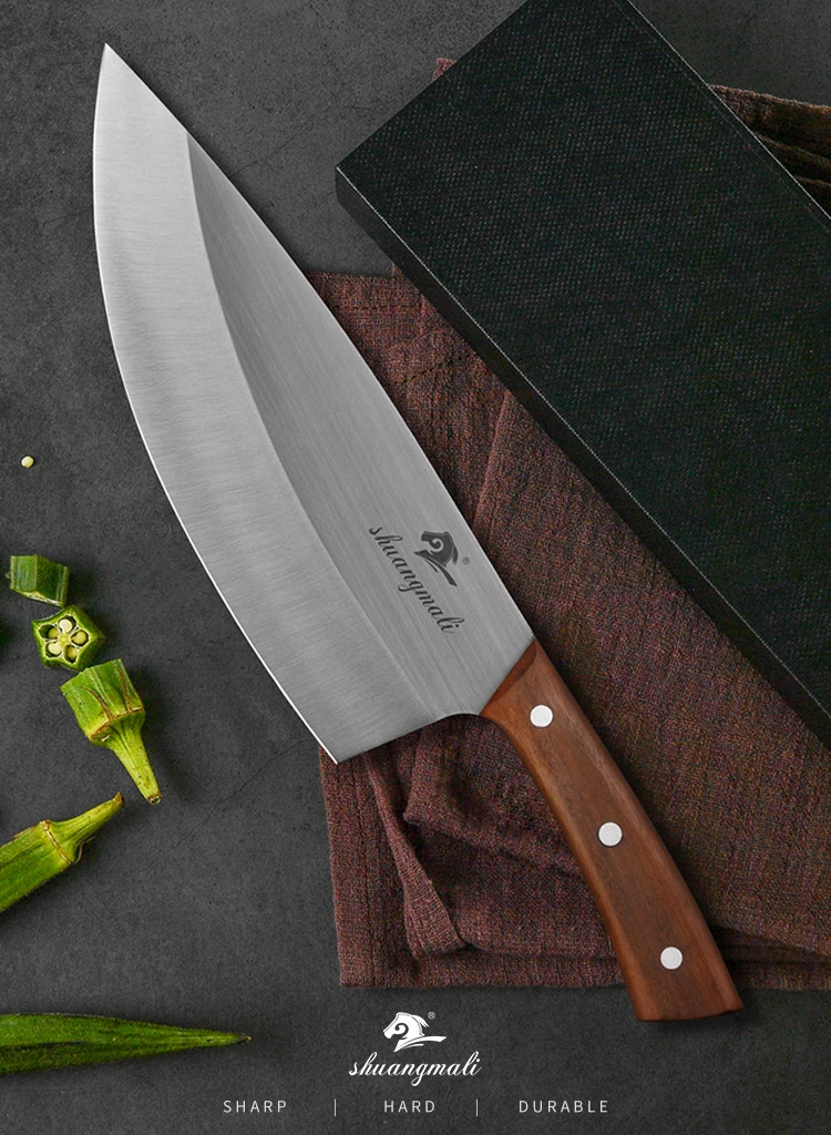 Shuangmali 9インチシェフ肉屋ナイフ高炭素4Cr13ステンレス鋼包丁包丁ナイフ肉屋切断肉ナイフキッチンナイフ AliExpress