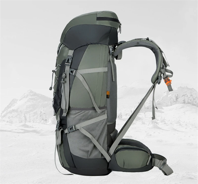 New 75L Large Capacity Climbing Backpack Sport Bag Waterproof Travel Rucksack Camping Hiking Trekking Backpack Molle Outdoor Bag