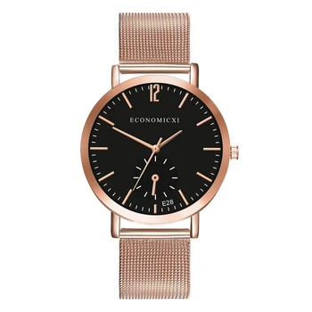

Women Watch Rose Slim Mesh Strap Minimalist Wristwatch For Women Quartz Watch New Brand Fashion Casual Clock Relojes Para Hombre