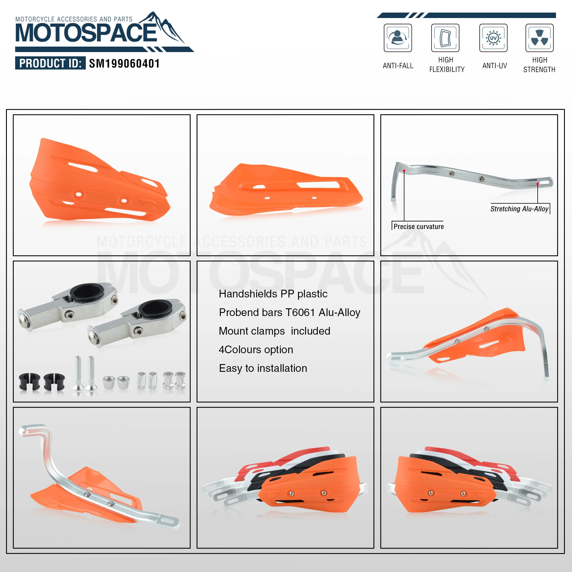 Spacemotors P-ZETA Pro рукавицы для мотоцикла подходят для 7/" 22 мм Handlebar1-1/8 28 мм жир бар CR XR YZ WR EX TTR CRF WRF EXC DRZ