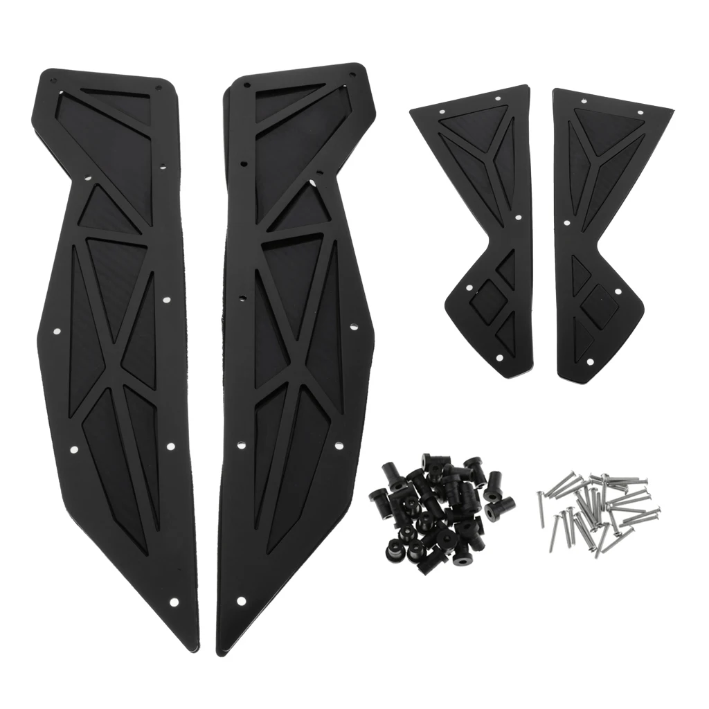 CNC Driver and Passenger Floorboards Footboards Foot Rest Pegs Mounts