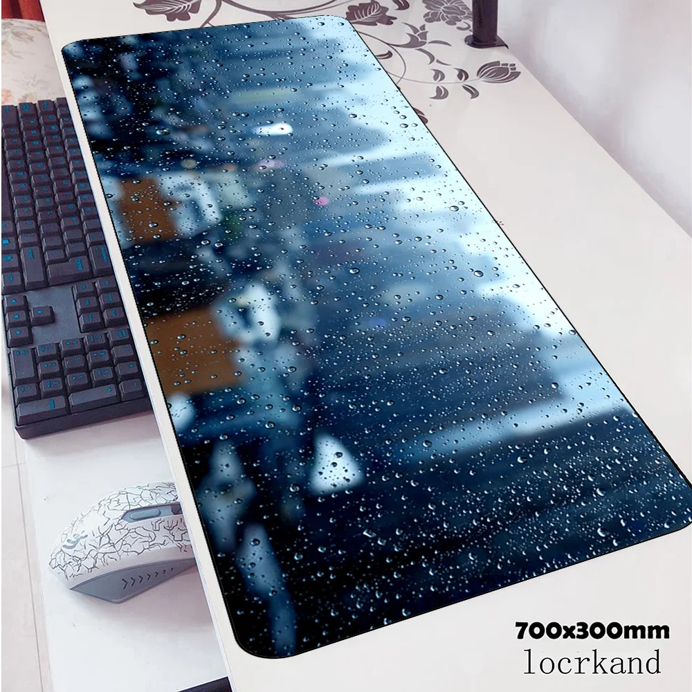 Дождливый коврики для мыши 70x30 см Киберспорт коврик для мышь Notbook компьютер locrkand игровой коврик для игровой мыши Клавиатура коврик для мыши
