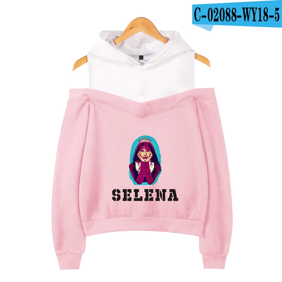 Красивая мода Selena quintanilla без бретелек толстовки для женщин известный бренд Harajuku Kpop Selena quintanilla толстовки - Цвет: pink