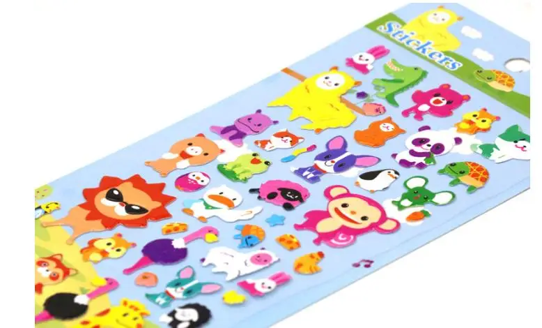 New 50 sheets Children 3D Puffy Stickers hot sell Cartoon for Teacher's Reward Supplies Kids Early Learning Toys