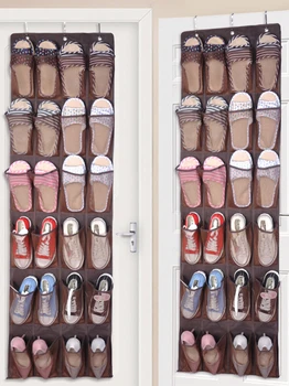 

24Pocket Shoe Organizer Door Hanging Shoes Storage Wall Bag Closet Holder Family Save Space Organizador Home Decoration Supplies