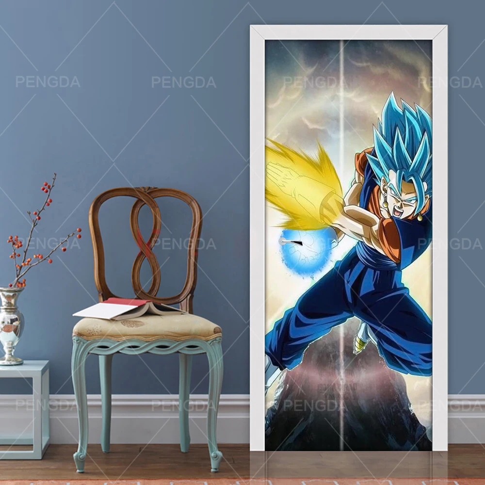 

Self Adhesive Renovation Animation Dragon Ball PVC Stickers On Door Waterproof Entrance Home Decoration Decal Print Art Picture