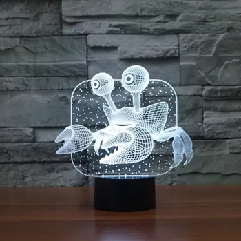 

Creative 3D Moon/Car/Fish Colorful Night Light Led Vision Light Atmosphere Table Lamp Home Decoration Kids Child Gifts Toys