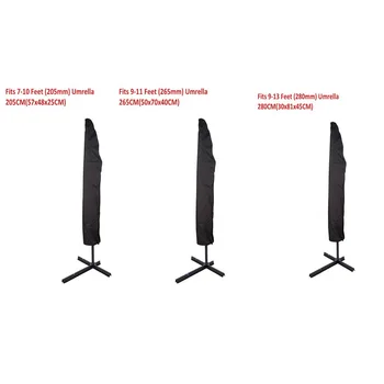 

Outdoor Patio 205-280cm Umbrella Cover Waterproof Cover Protective Garden Zipper Umbrellas With Parasol Cantilever For