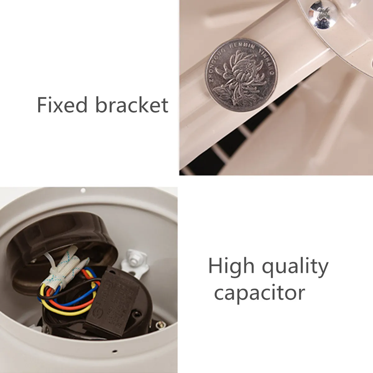 220V 12 inch Metal Exhaust Fan High Speed Air Extractor Window Ventilation Fan for Kitchen Ventilator Axial Industrial Wall Fan