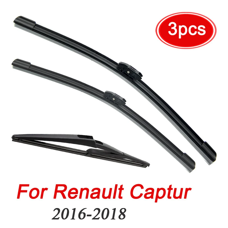 Midoon Wiper Front Rear Wiper Blades For Renault Captur Kaptur 2016