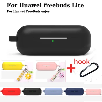 

Fashion Headset silicon case For Huawei freebuds Lite For Huawei FreeBuds enjoy Bluetooth Wireless Earphone case funda capa
