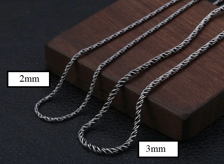 925 Silver Tibetan Six Words Proverb Necklace Buddhist OM Vajra Dorje Necklace Real 925 Sterling Tibetan Necklace