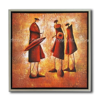 

Arthyx Paintings Hand Painted Home Decoration Modern Abstract Figure Oil Painting On Canvas Pop Art Wall Picutre For Living Room