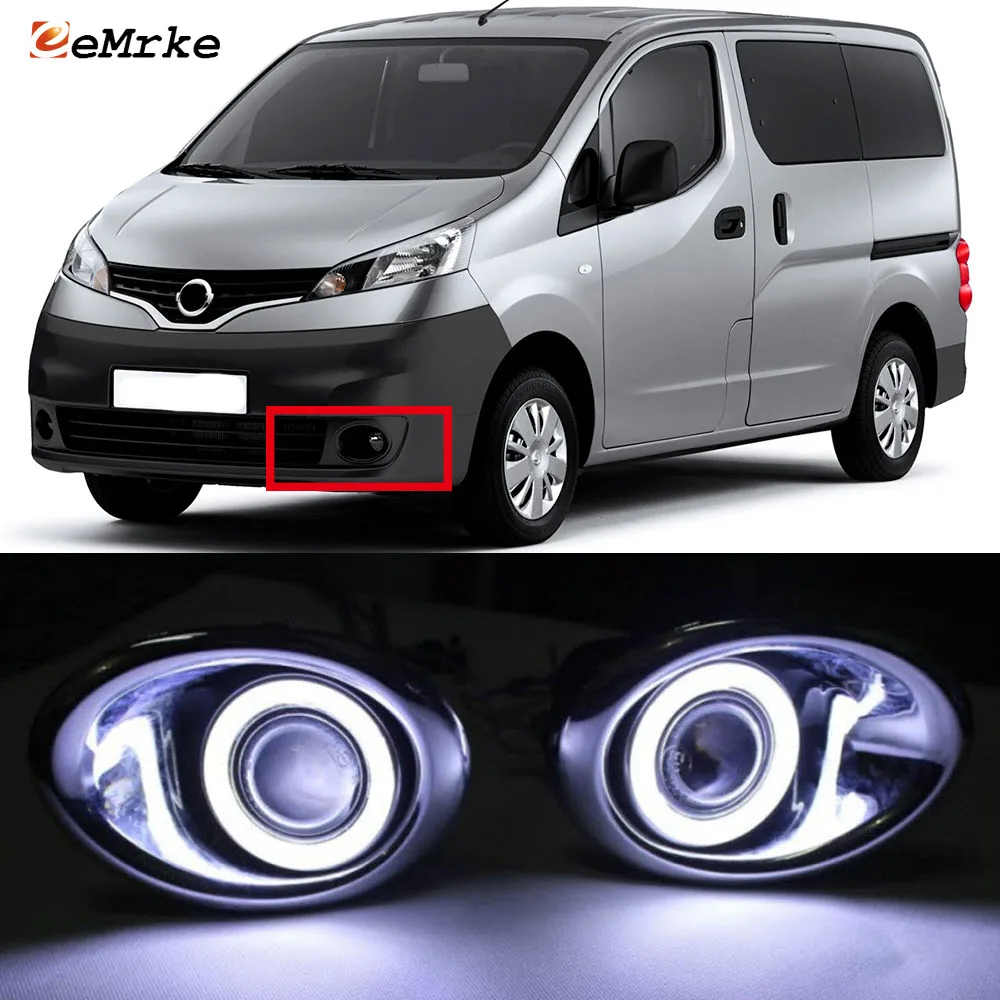 Светодиодные дневные ходовые огни eeMrke Angel Eyes DRL Для Nissan Evalia NV200 Vanette для Mitsubishi Delica