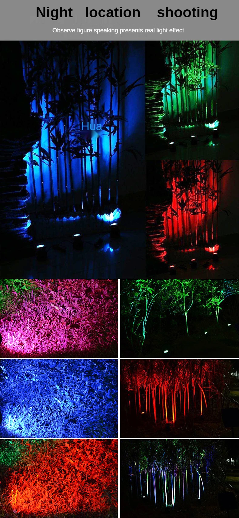 Livre à Prova Decoração da Lâmpada Luz ao ar Lagoa Solar Luzes Mudando Subaquática Dwaterproof Água Paisagem Holofotes Piscina Fonte Rgb Cor 9 High Quality Luzes e Iluminação