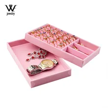 Мы розовое бархатное замшевое кольцо-органайзер для сережек, серьги-гвоздики, подставка для ювелирных изделий, витрина с держателем, модная шкатулка для ювелирных изделий