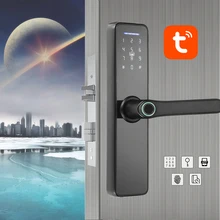 WAFU – serrure d'intérieur intelligente par empreinte digitale, wi-fi, Tuya, carte de mot de passe, pour porte de bureau, hôtel/maison, gestion intelligente des propriétaires