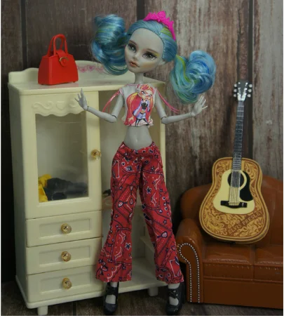 Подлинные различные цвета стиль для monster high Одежда для девочек кукла дух кукла платье костюмы Аксессуары - Цвет: see chart 2