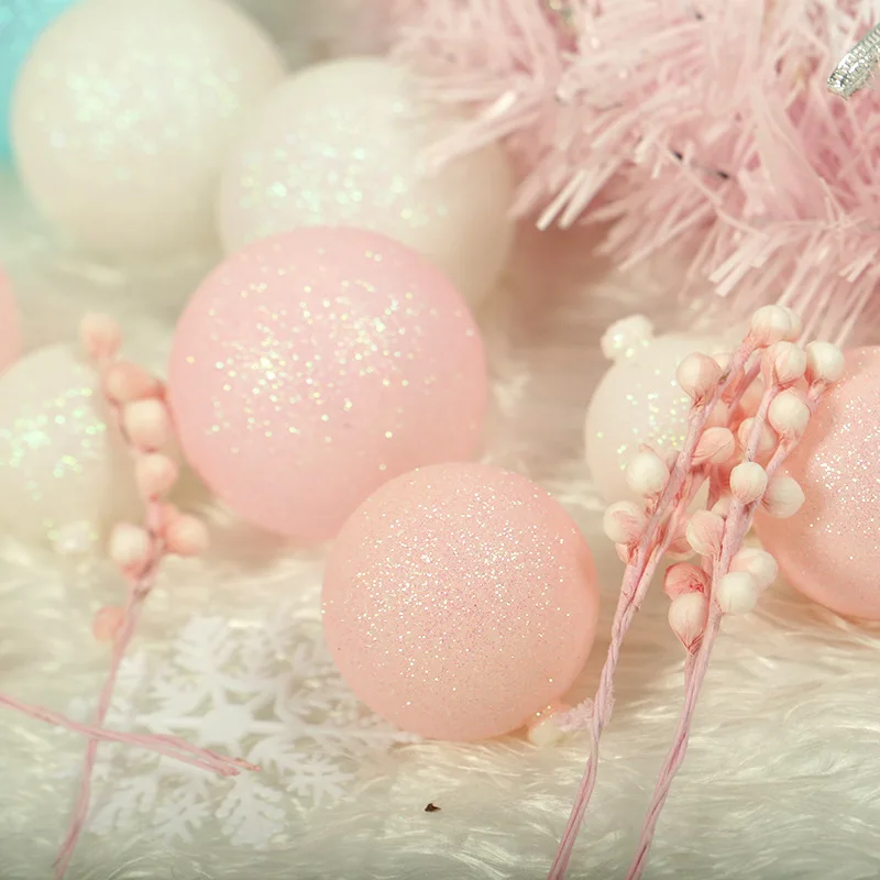 Новогоднее украшение Цвет Фул мяч мгновенной проявки Macaroon Цвет напылением золотистого цвета; mo "Маша" на осень и зиму, Рождественская елка украшения аксессуары бытовой вечерние H