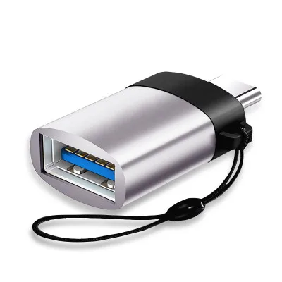 Usb 3,0 Micro OTG адаптер со шнуром Usb-c зарядный Тип C конвертер данных type-c телефонный адаптер для samsung Galaxy S8 9 Note 8 A5 - Цвет: Silver