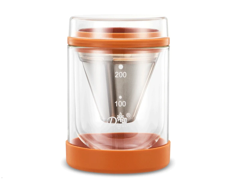 Портативный Открытый Путешествия Minipresso кофейная капсула Nespresso фильтр капельного двойными стенками набор стеклянных бокалов кафе чай чайник для напитков горшок