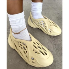 Men's Large Size Beach Shoes Summer Platform Breathable Sandals Casual Simple Couple Slides Travel Slippers Home Slippers Unisex