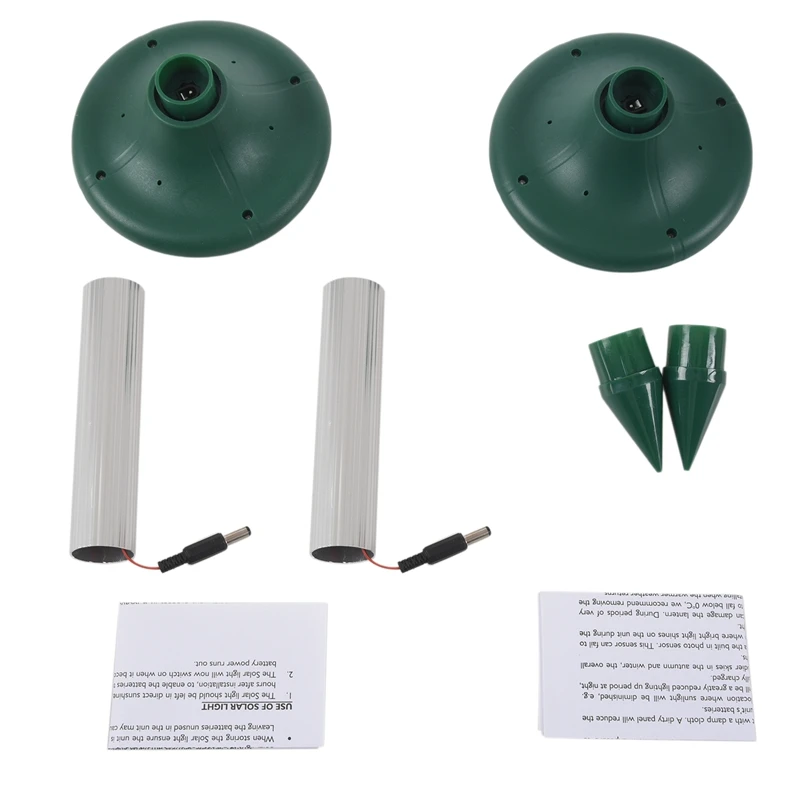 Mole Repeller Ultrasonic Solar Snake Gopher Repeller Mice Rats Rodent for Lawn Garden Yards 2 Pcs