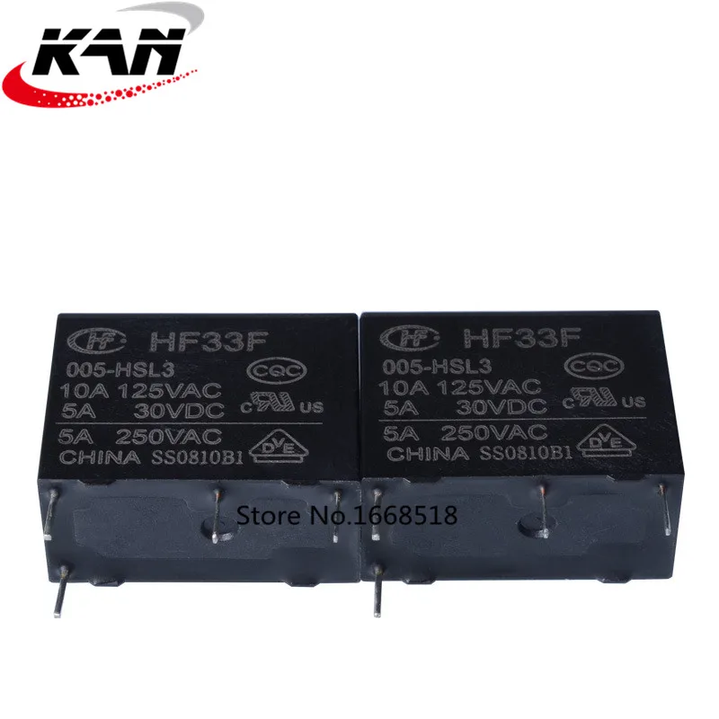 Реле HF33F-005-HSL3 5vdc HF33F-005-HSL3-5VDC HF33F 005-HSL3 5VDC HF33F 005-HSL3-5VDC JZC-33F 005-HSL3 5VDC 5V DIP4