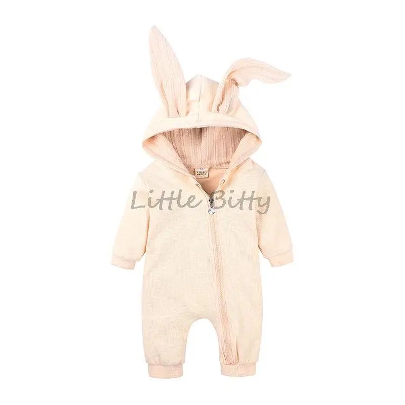 Baby Bodysuits made from viscose  New Hooded Baby Rompers Rabbit Ear For Babies Boys Girls Clothes Romper Newborn Jumpsuit Infant Costume Baby Outfits Clothing cool baby bodysuits	