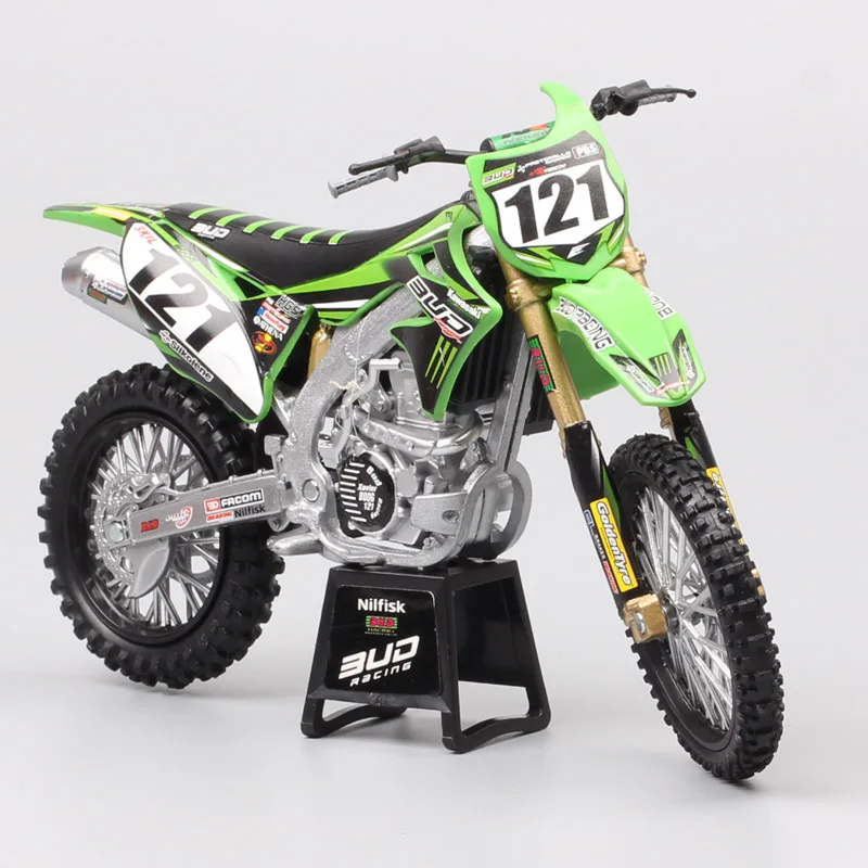 1/12 Масштаб Мини Кавасаки KX450F бутон гонки США MXGP No#22#121 мотокросса литой грязи велосипед внедорожные игрушки модель автомобиля