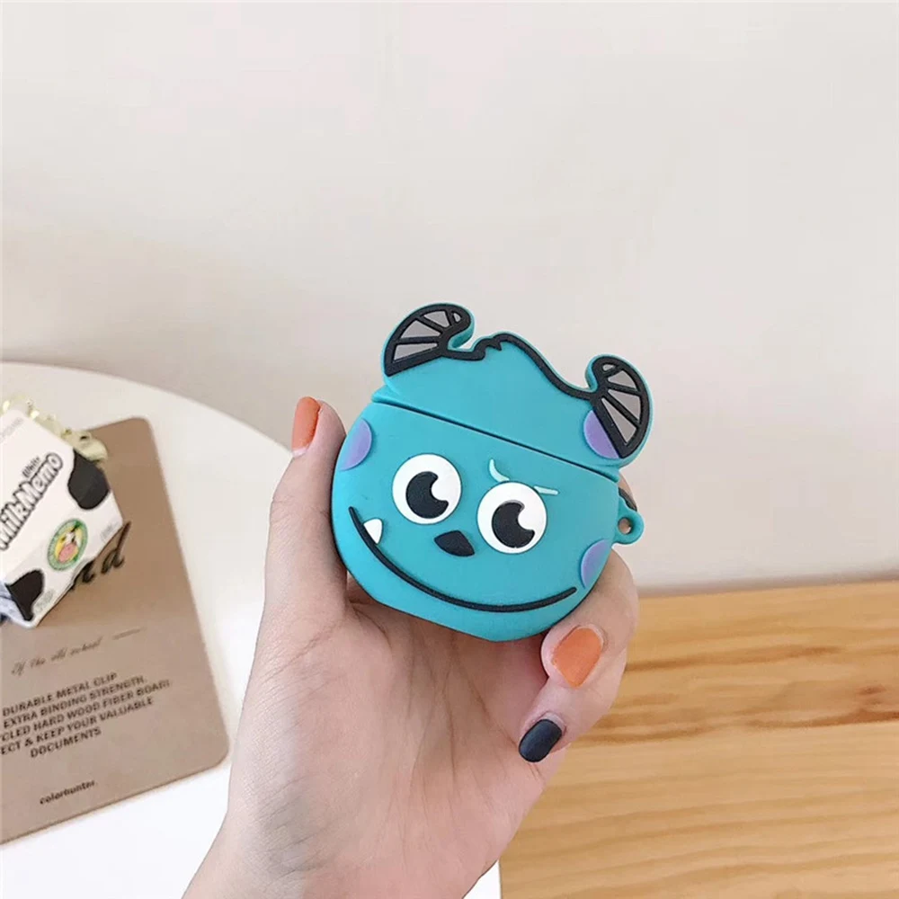 GJ0076 Милый динозавр беспроводной Bluetooth чехол для наушников для Apple AirPods 2 мягкий зарядный чехол для наушников Защитный чехол для AirPods - Цвет: GJ0076