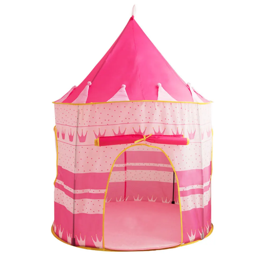 6 Styles Play Tent Baby Ocean Ball Pool Tipi Tent for Kid Portable Foldable Children Prince Tent Play House Castle Play Tents N2 - Цвет: Pink 135x105cm