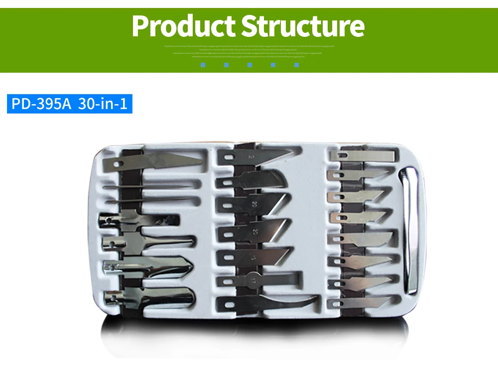 Pros'kit PD-395A Hobby Knife Kit Deluxe Multifuction Carving Knife with Knife Blade for DIY Wood fruit Carving knife
