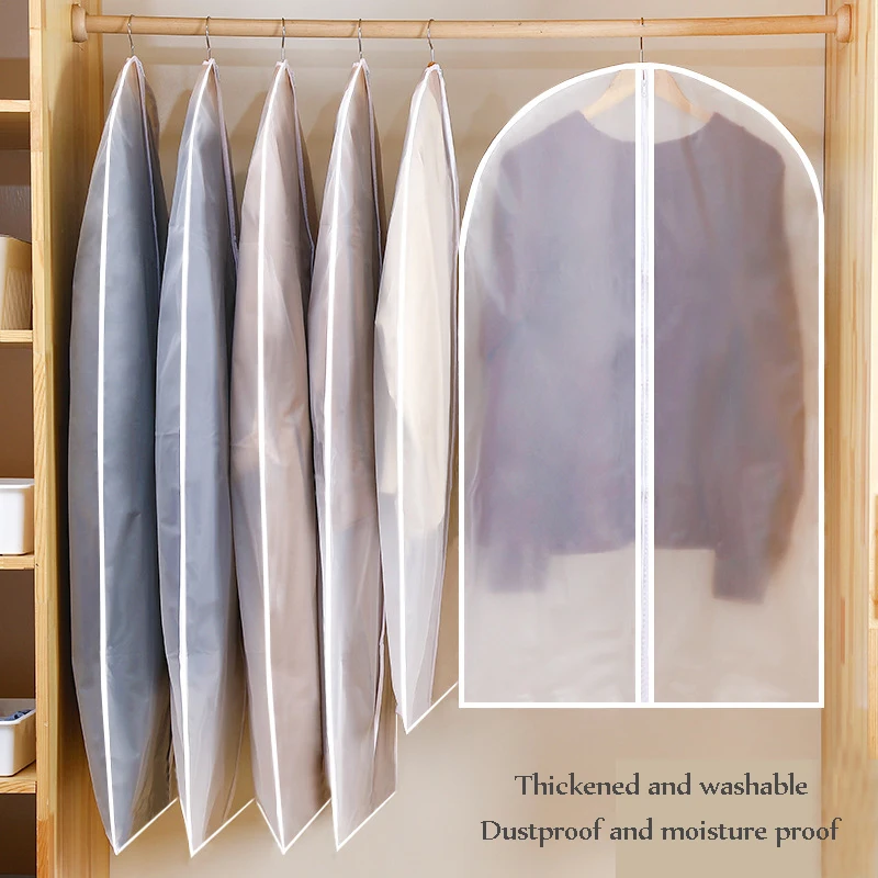 Household Clothing Dust Cover Wardrobe Coat Storage Cover Hangingtype