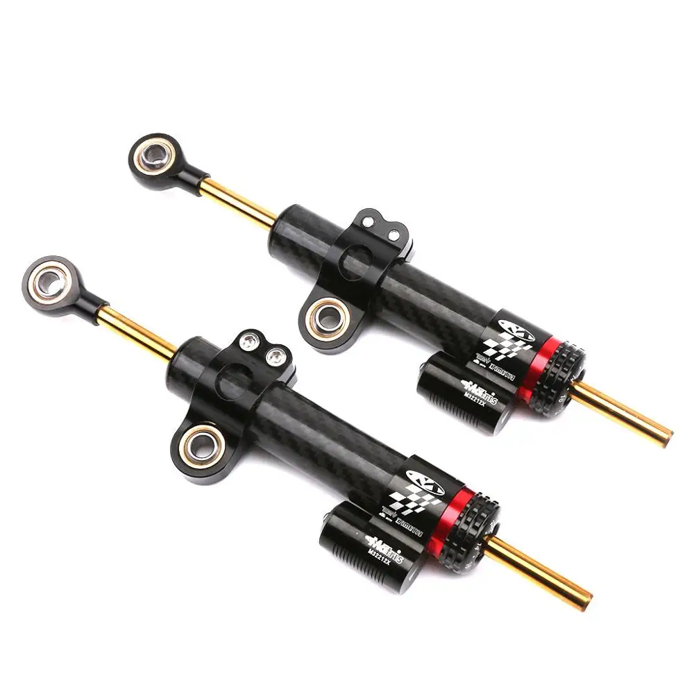 SMOK Universal Motorcycle Adjustable Steering Damper Carbon Fiber Grain Stabilizer For Yamaha MT10 MT 07 MT-09 XMAX NMAX 342mm | Автомобили