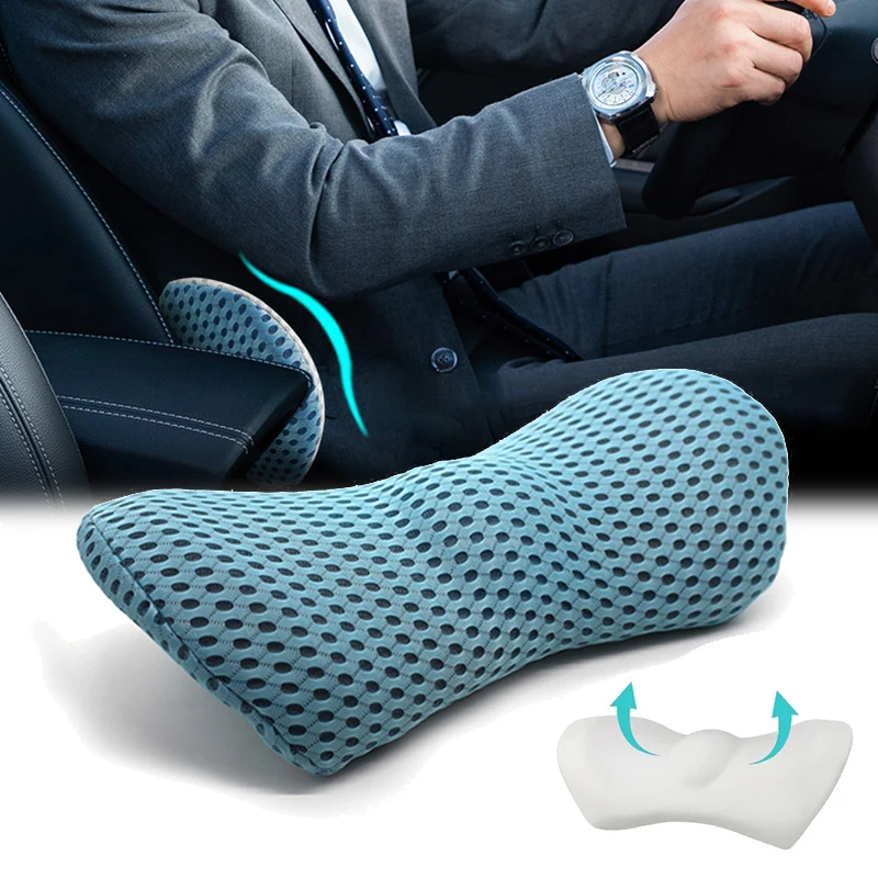 Breathable Memory Cotton Physiotherapy Lumbar Pillow Waist For Car